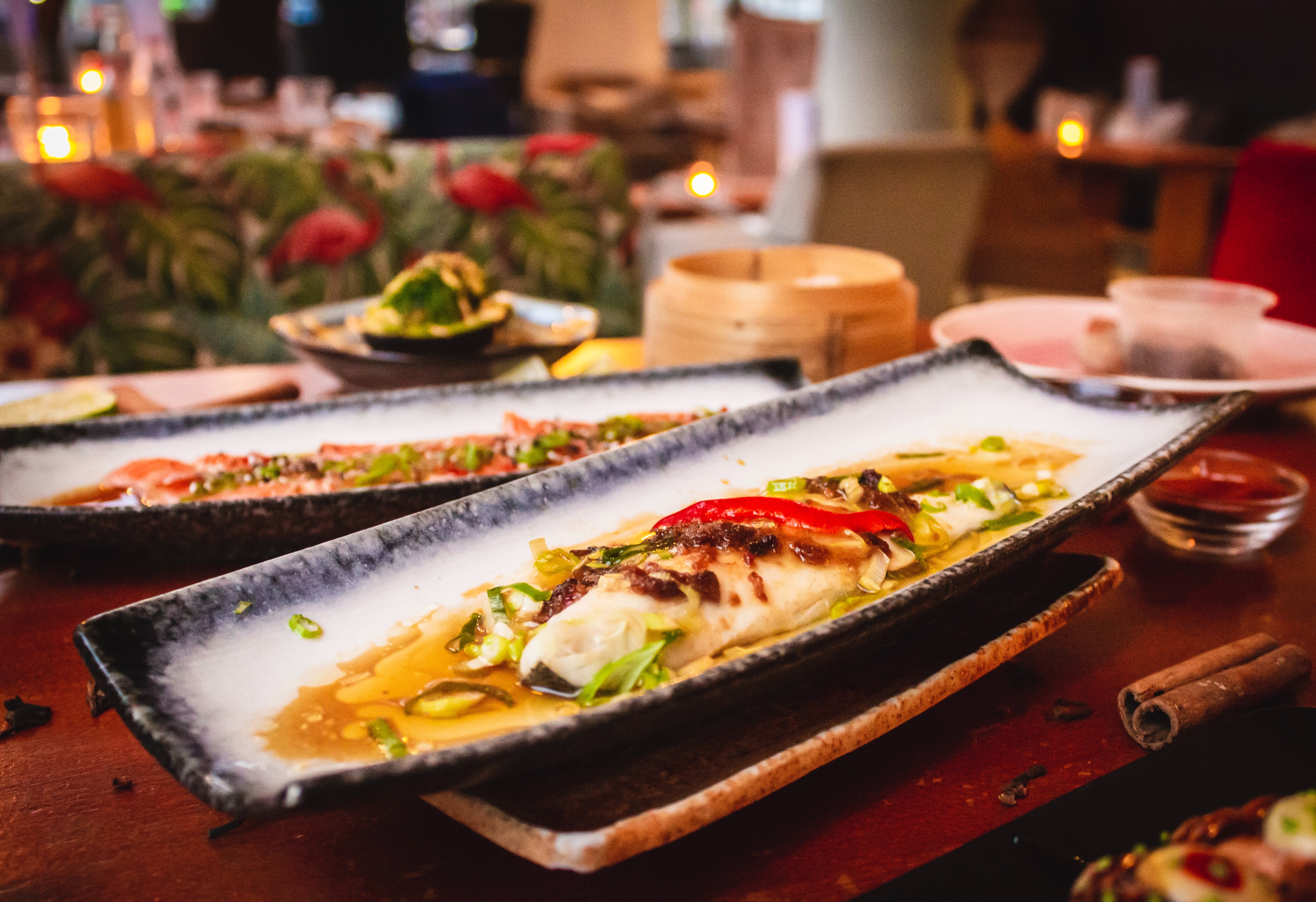 Le Gourmand - tuna carpaccio seasoned with yuzu